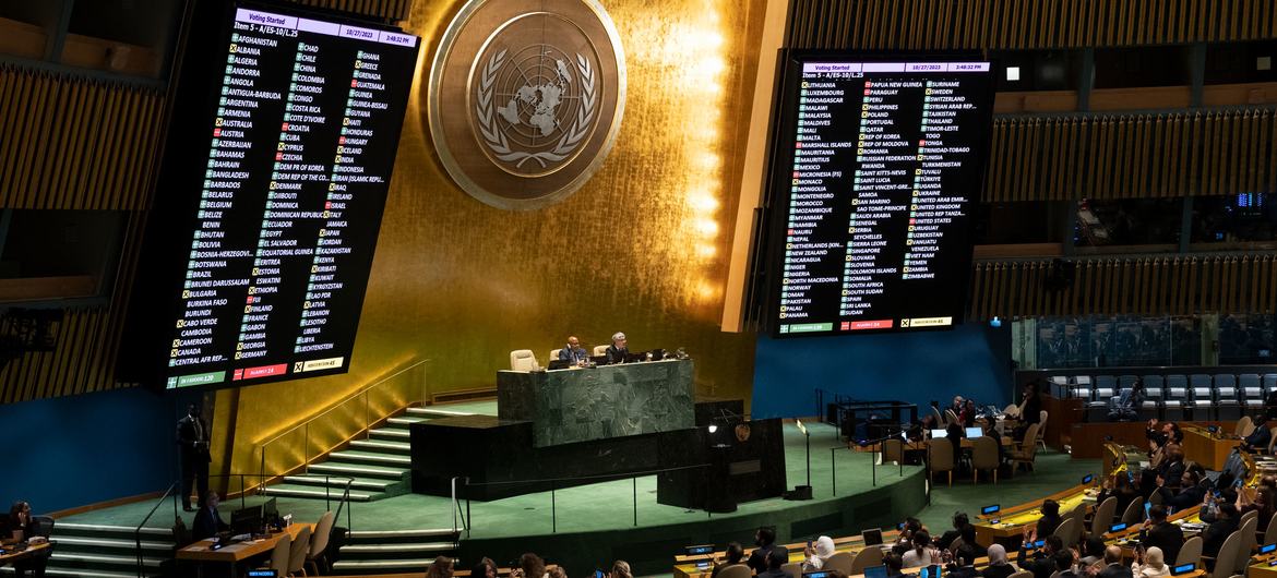 Un General Assembly Adopts Gaza Resolution Calling For Immediate And